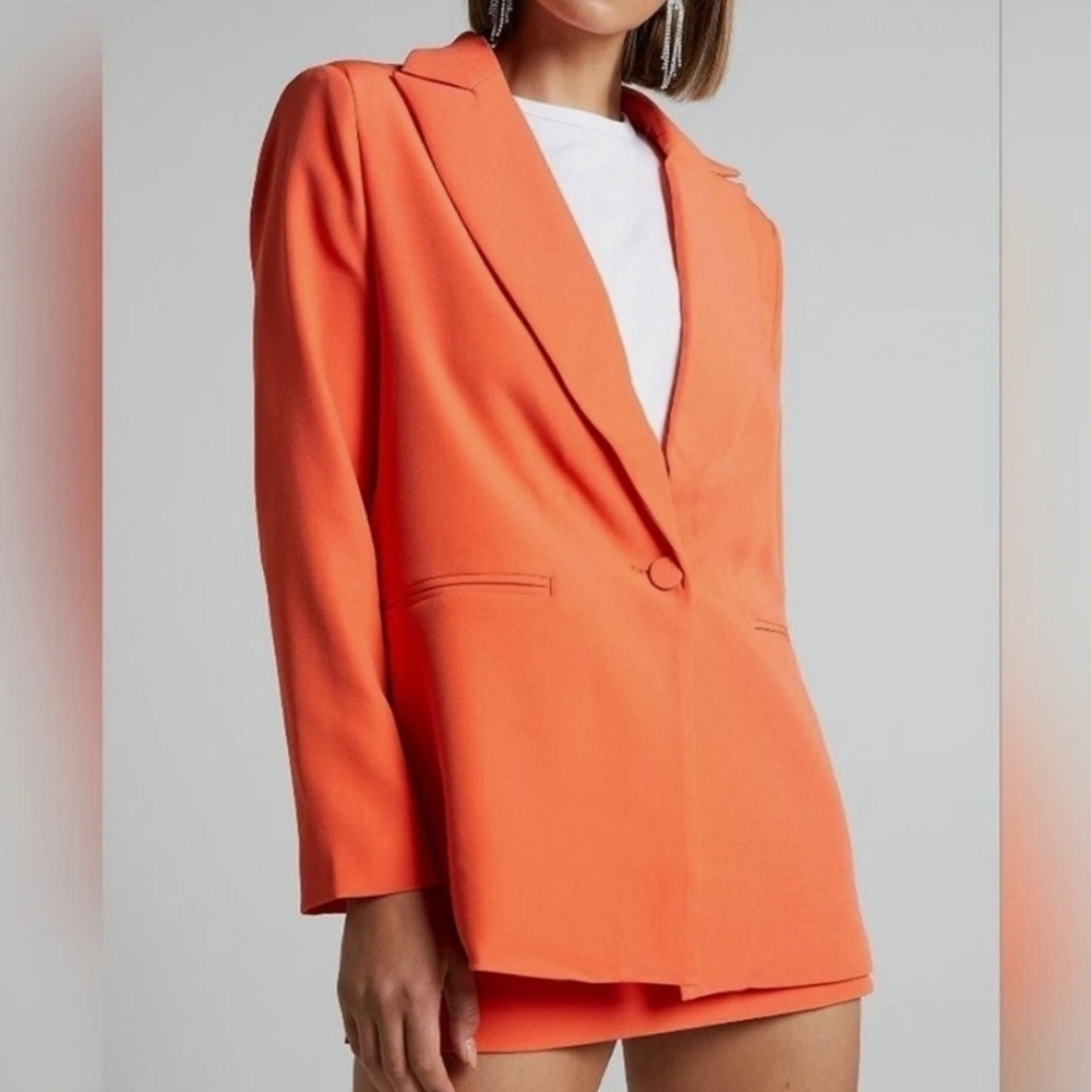 4th & Reckless Eden Roc Blazer Orange Revolve Women's Size XL